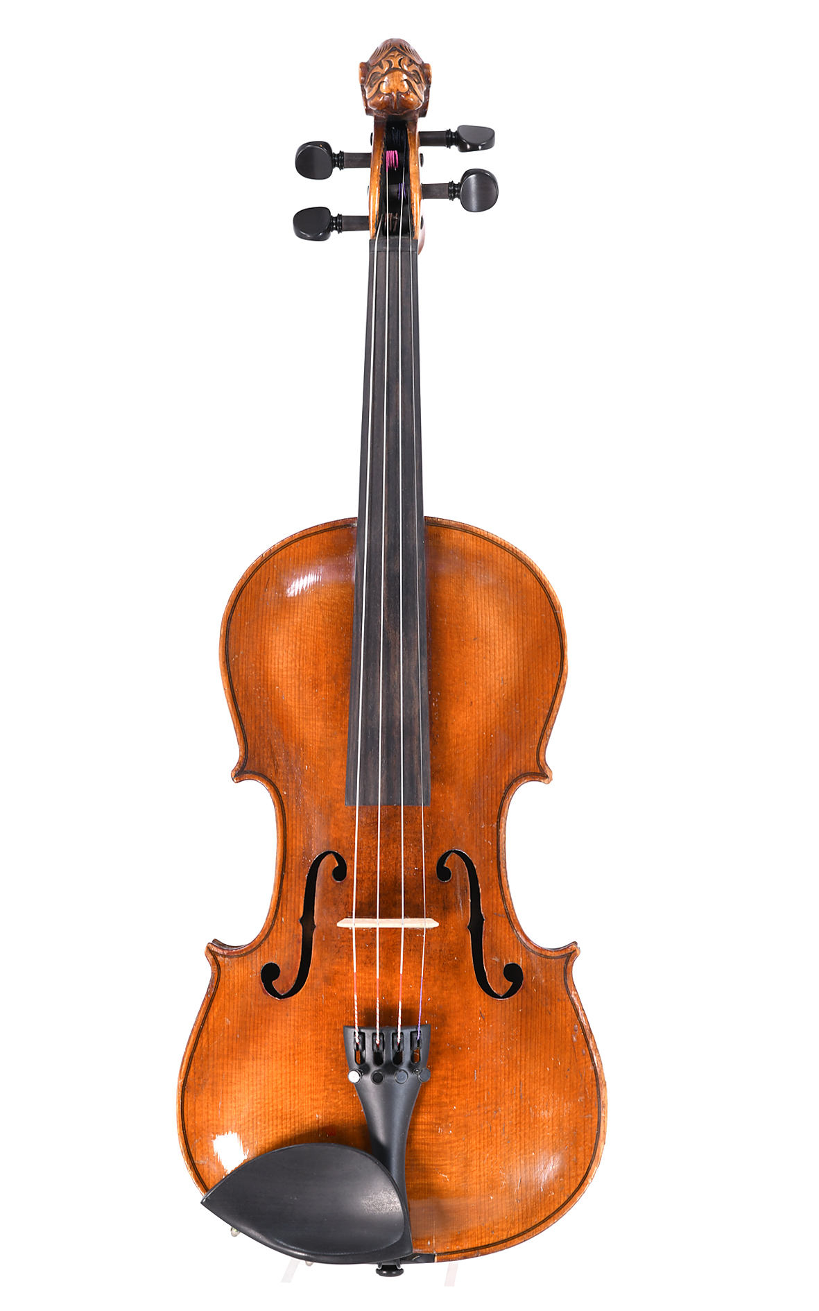 Antique German lion head violin, c.1880