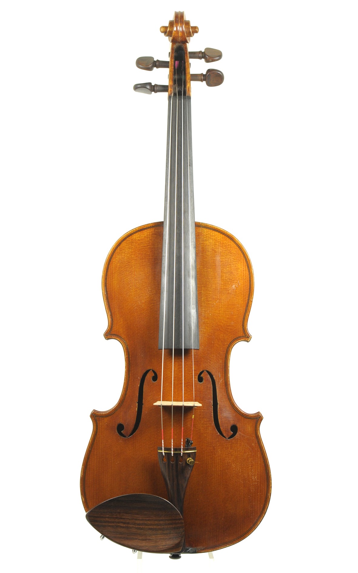 US-American violin by Lincoln Clough, 1925 - widely grained spruce top