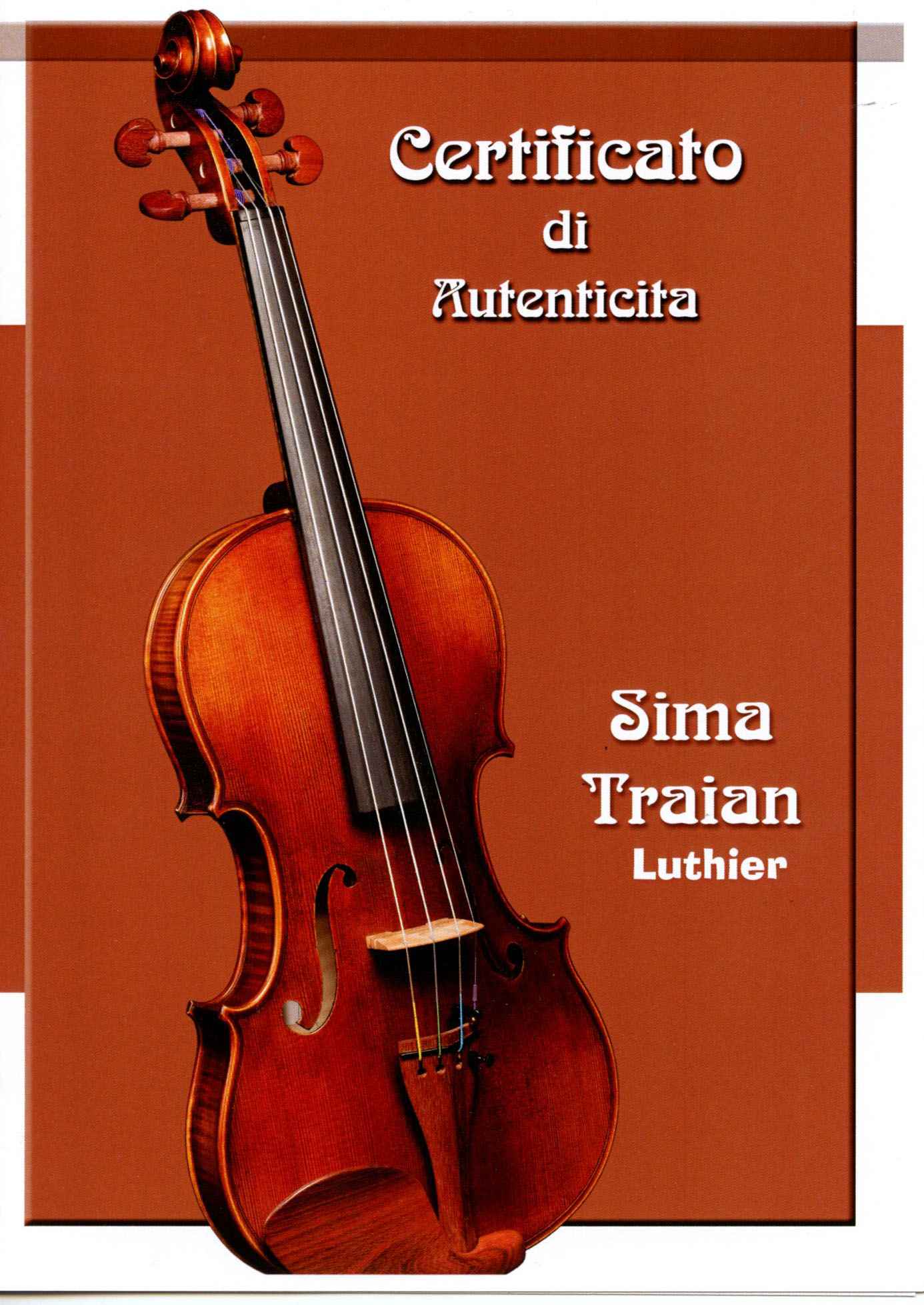 Master violin by Traian Sima
