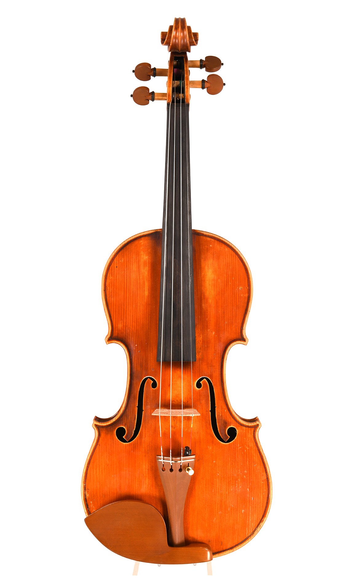 Interesting violin by Alajos Werner, Budapest 1910 - top