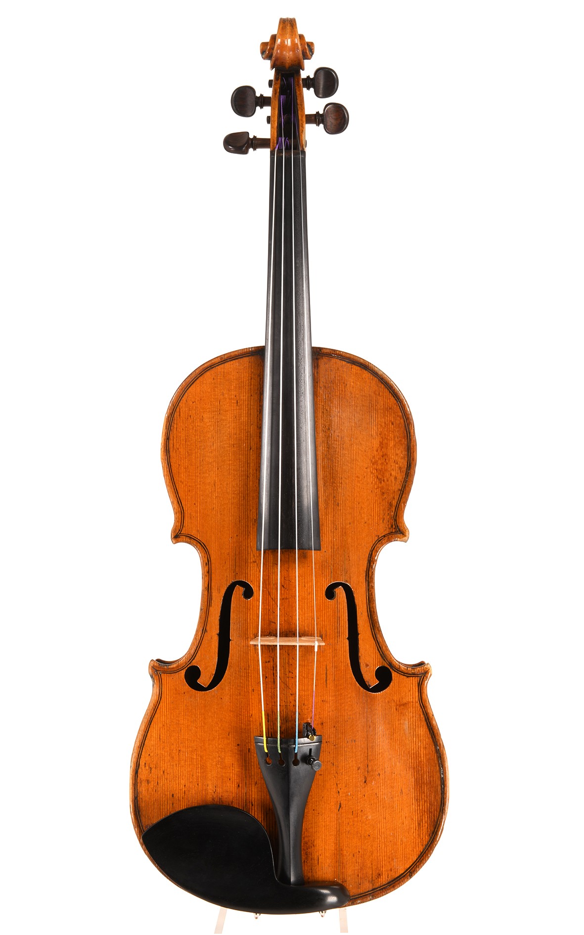 Rare violon du 18e siècle restauré - un instrument de voyage professionnel parfait