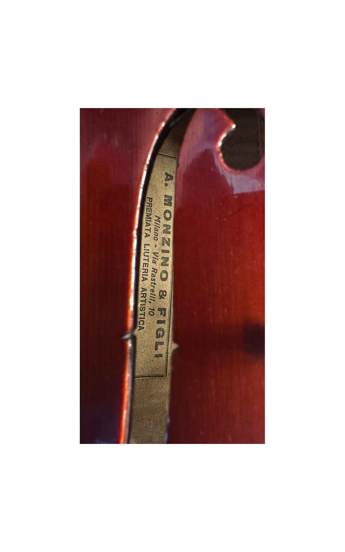 Fine Italian violin circa 1910, Antonio Monzino e figli