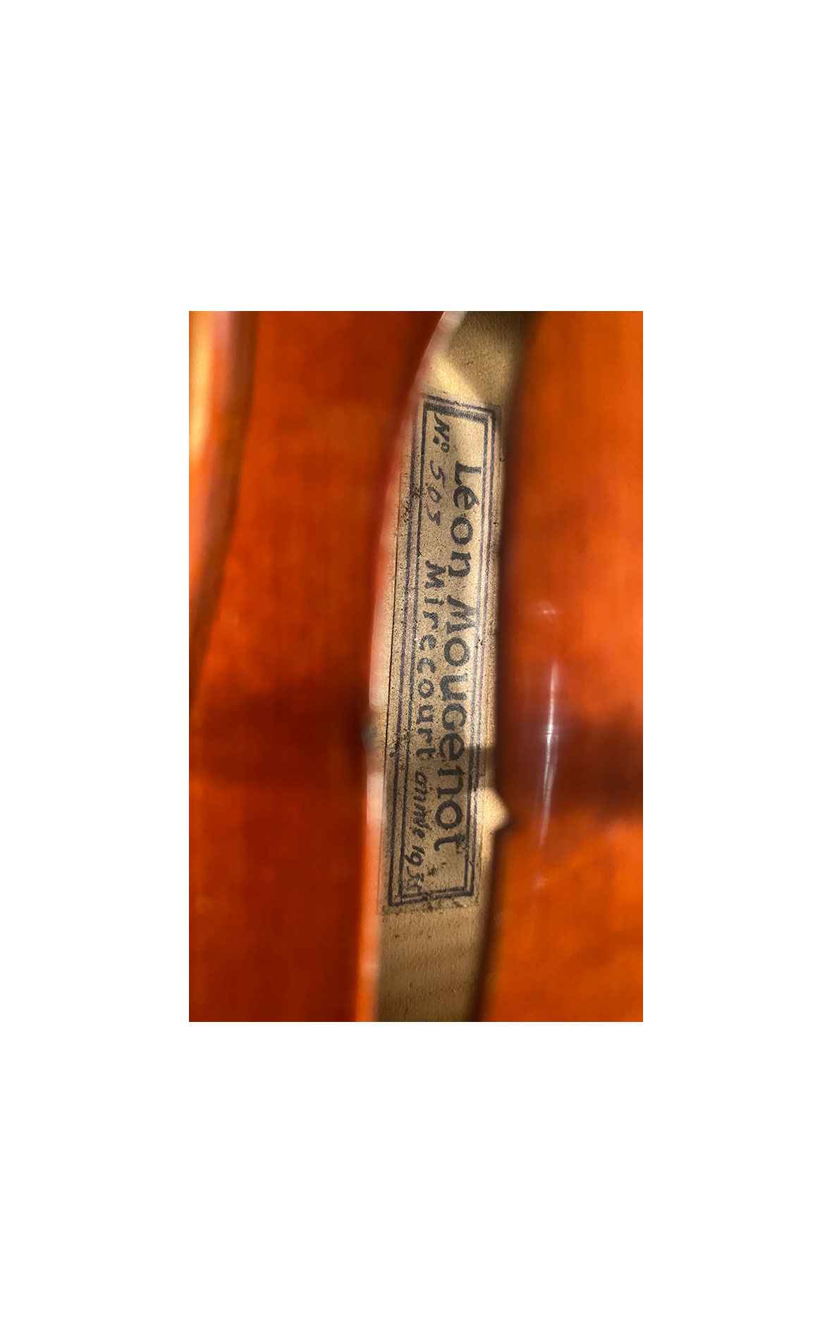 Fine French violin by Léon Victor Mougenot, 1935