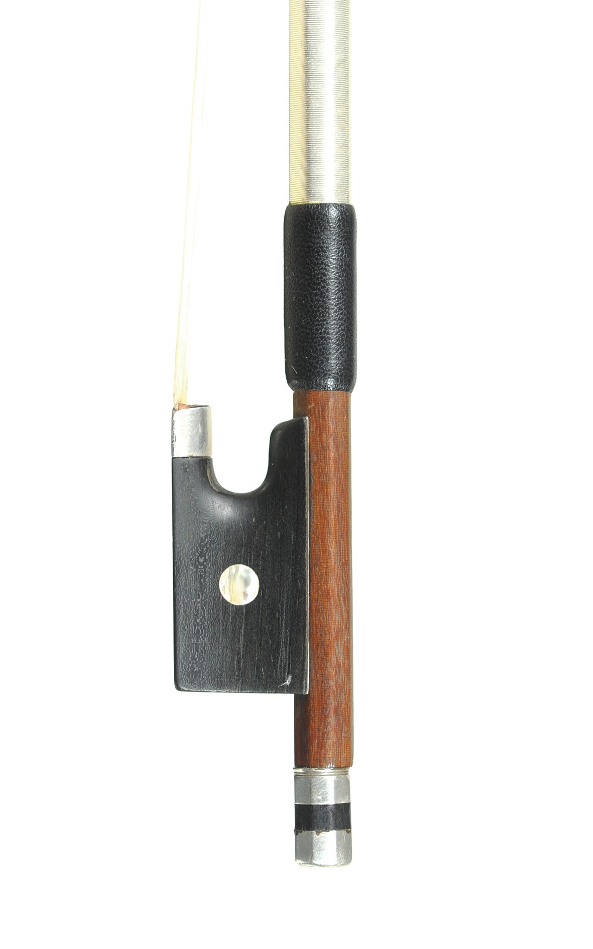 Fine 19th century English violin bow - frog