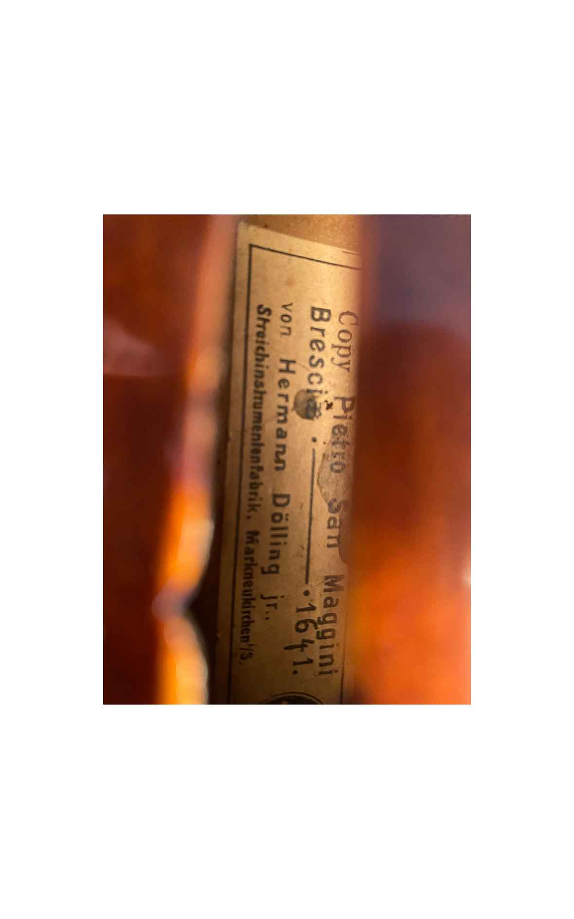 メンテ済み ドイツ製バイオリン 分数 3/4 Hermann Dolling jr violin Markneukirchen 1973年 ドイツ製 ザイフェルト弓 ケース ニス仕上げ済み おすすめ分数 全国発送対応 中古バイオリン 名古屋近郊 愛知県清須市より おすすめです。 管理（カ）8547 メンテ済み ドイツ製バイオリン 分数 3/4 Hermann Dolling jr violin