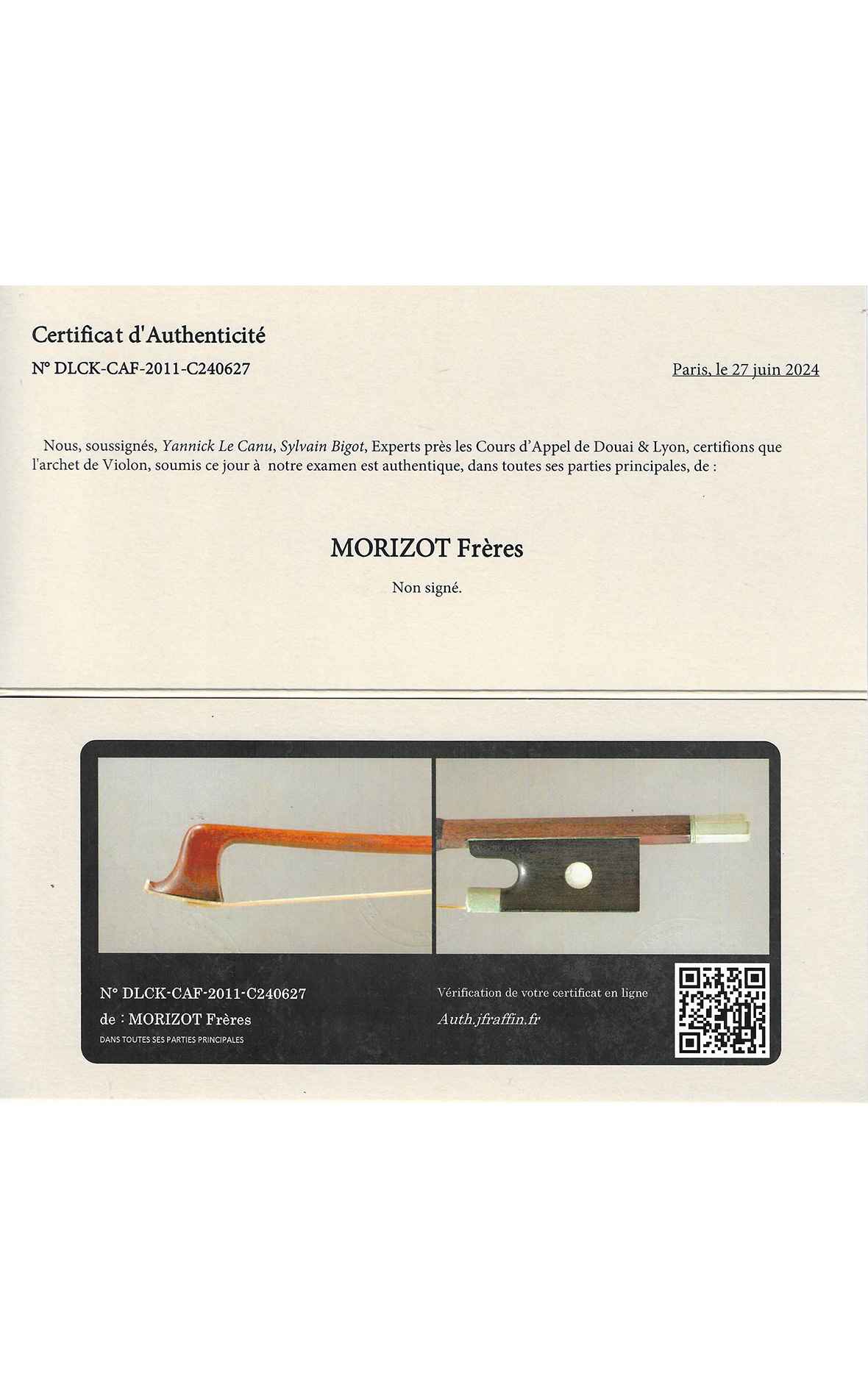 Morizot freres violin bow sales