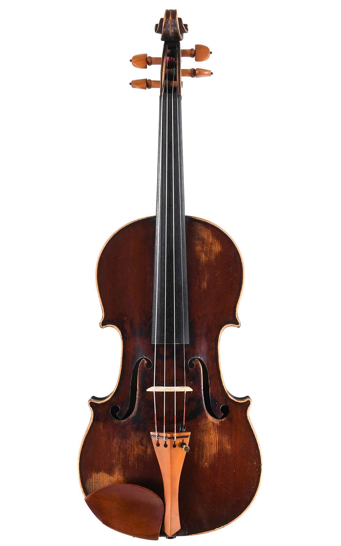 Französische Geige aus Mirecourt mit Antikisierungen