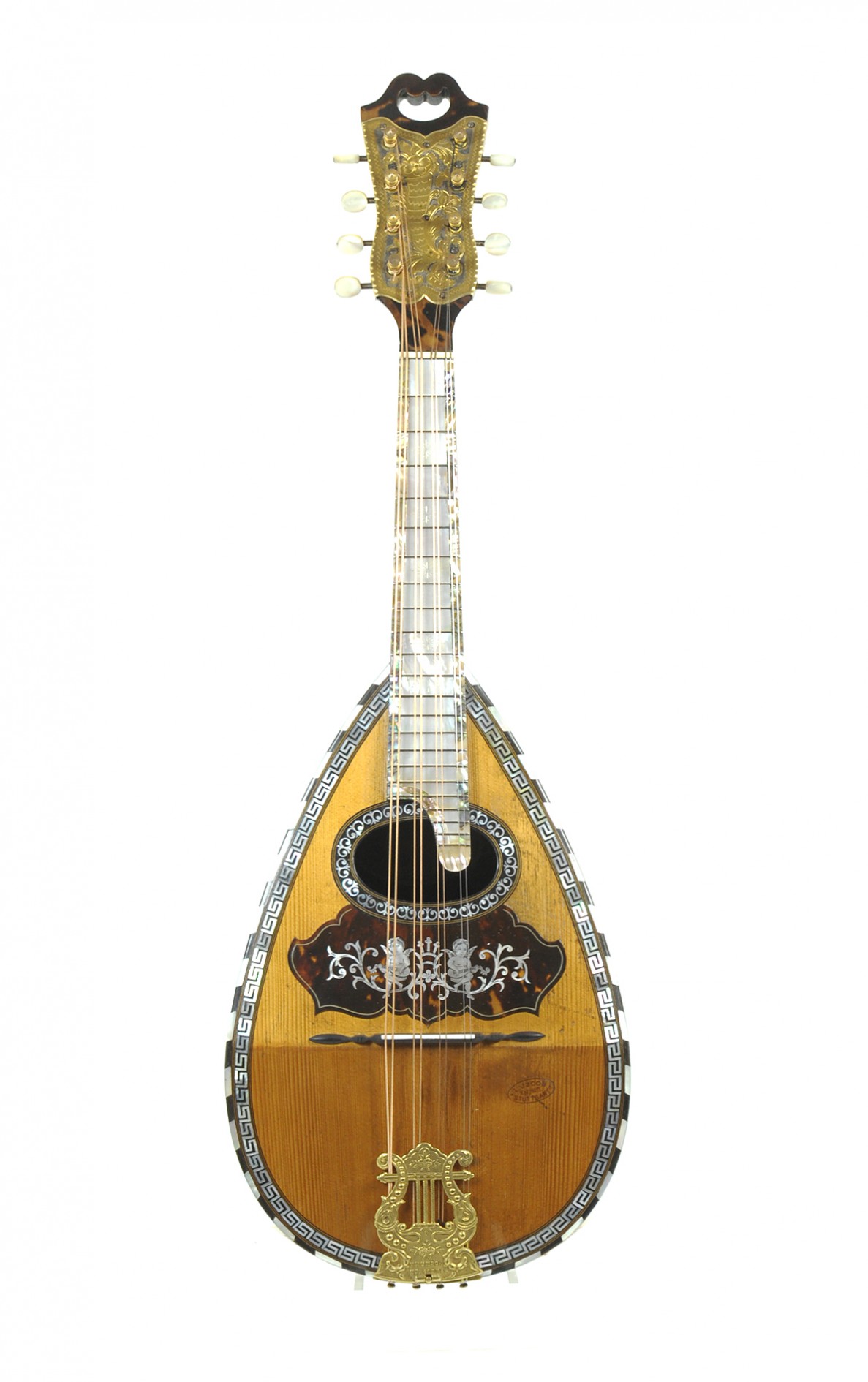 Magnificent Italian roundback mandolin, Ermelinda Silvestri, circa 1900