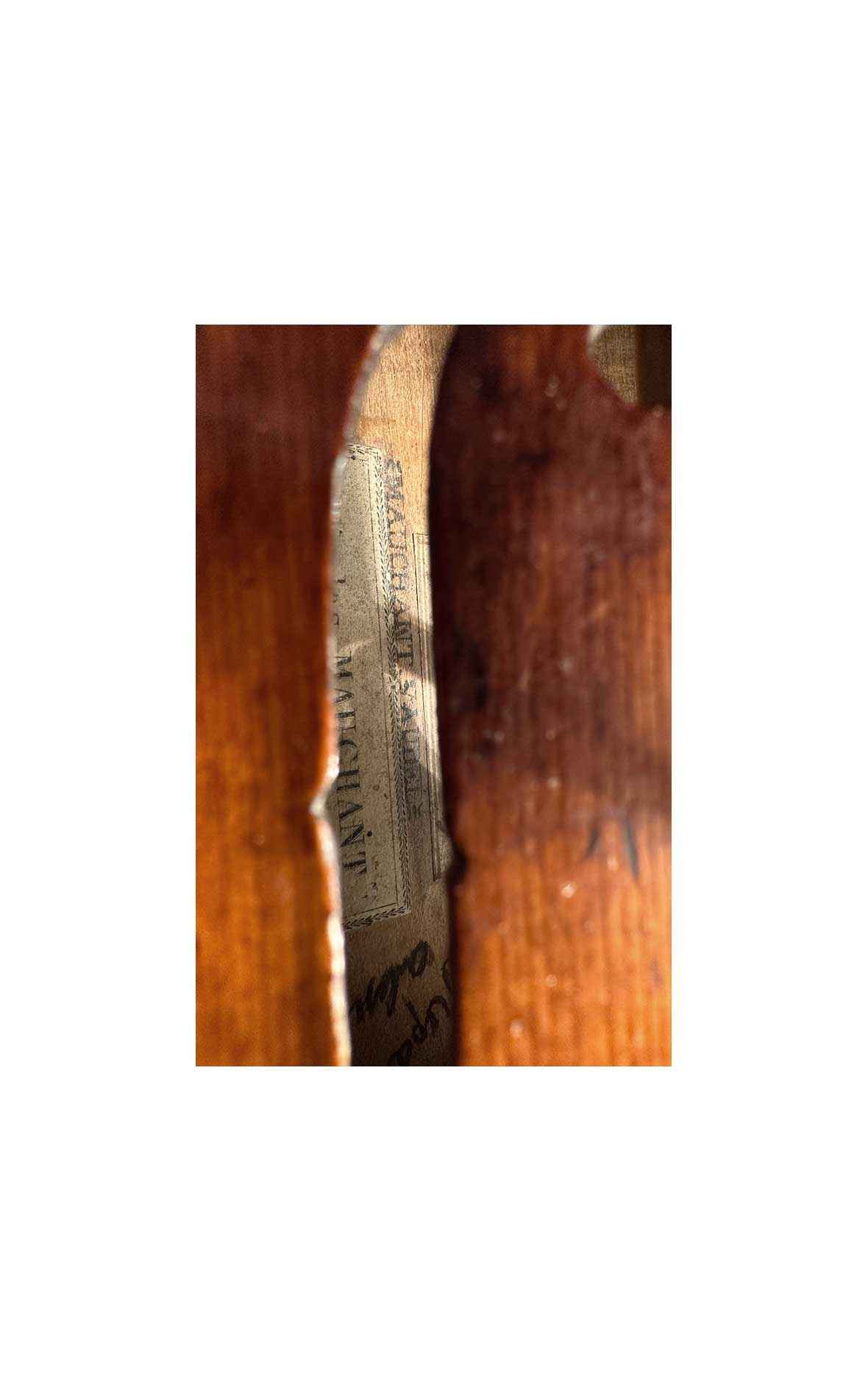 French violin by Nicolas Mauchant-Vaudel, circa 1820 (certificate