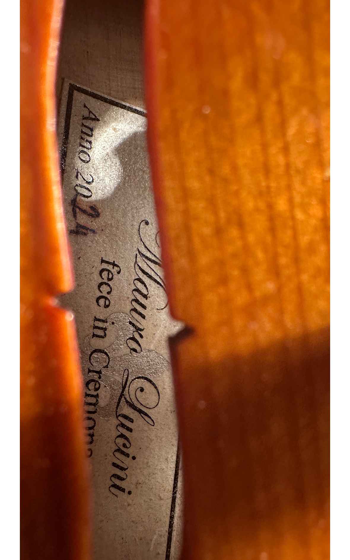 Italian 3/4 violin, Mauro Lucini Cremona No. 114