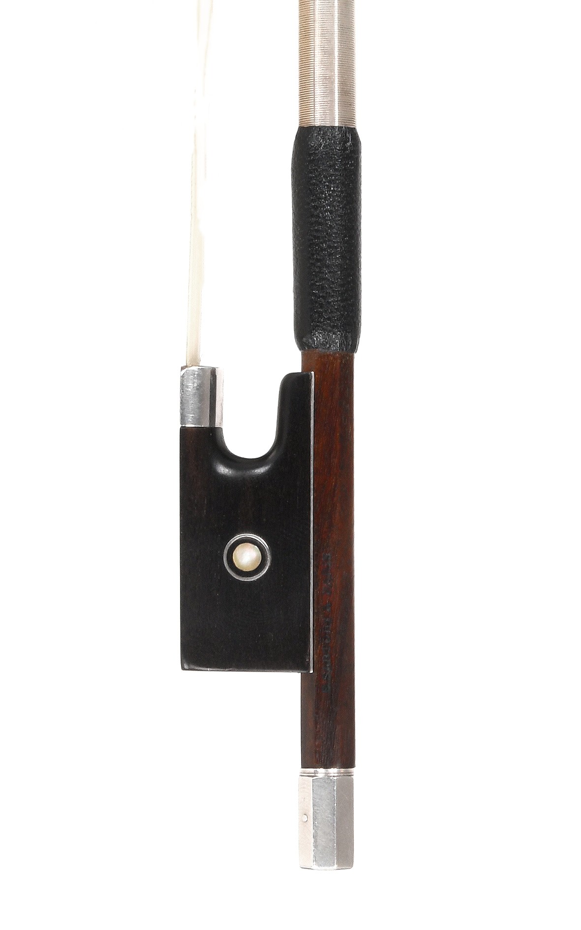 Eugène Nicolas Sartory, fine French violin bow c.1925 (certificate by J.F. Raffin)