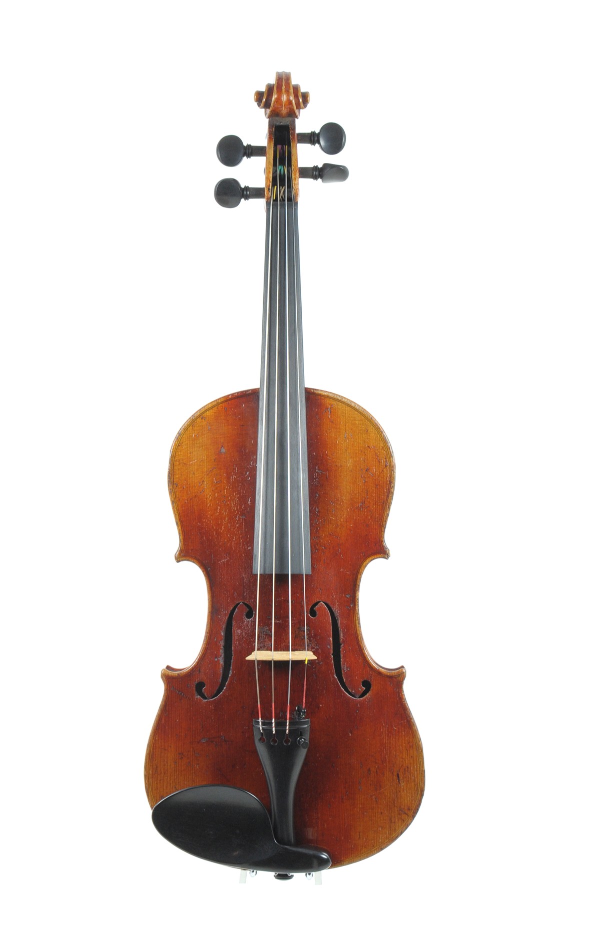 3/4 - antique German 3/4  violin c1860 - top