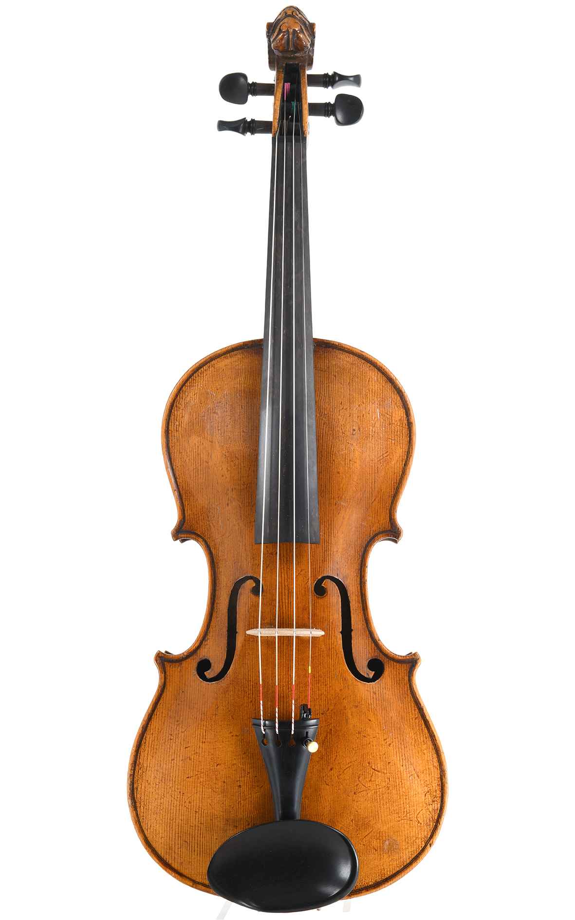 アンティークライオンヘッドバイオリン Germany Antique german lion head violin, around 1880