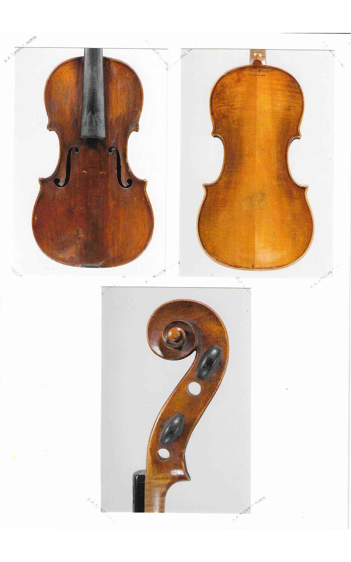 让-巴蒂斯特·勒马尔基斯，约1780年制造的古董法国小提琴（J.-J. Rampal