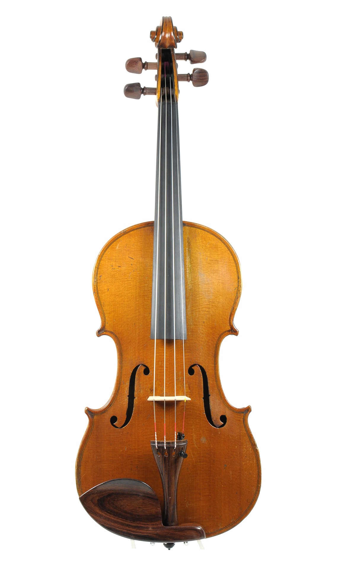 Carl Meyer Markneukirchen label, German violin - top