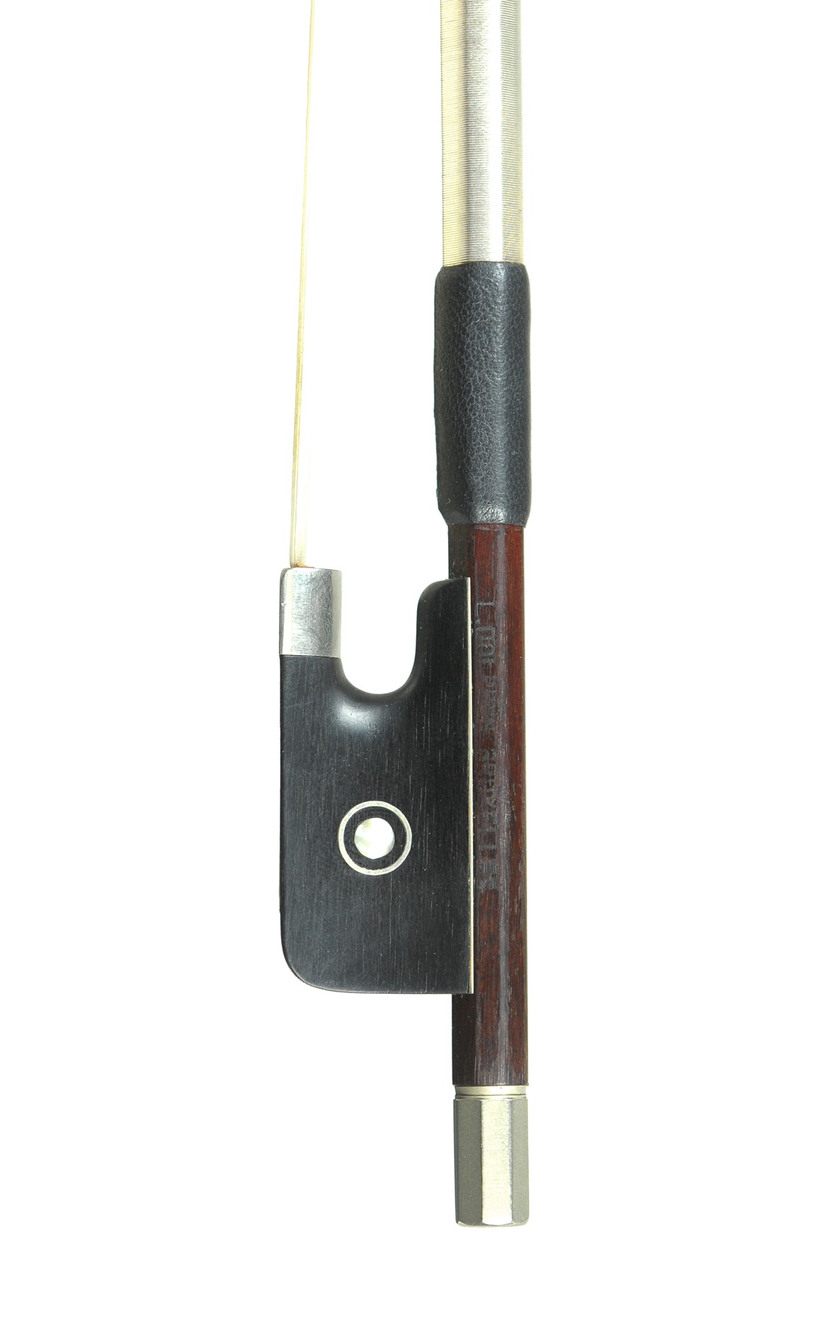 Belgian violin bow, L. Dolphyn, Bruxelles approx. 1940 - frog