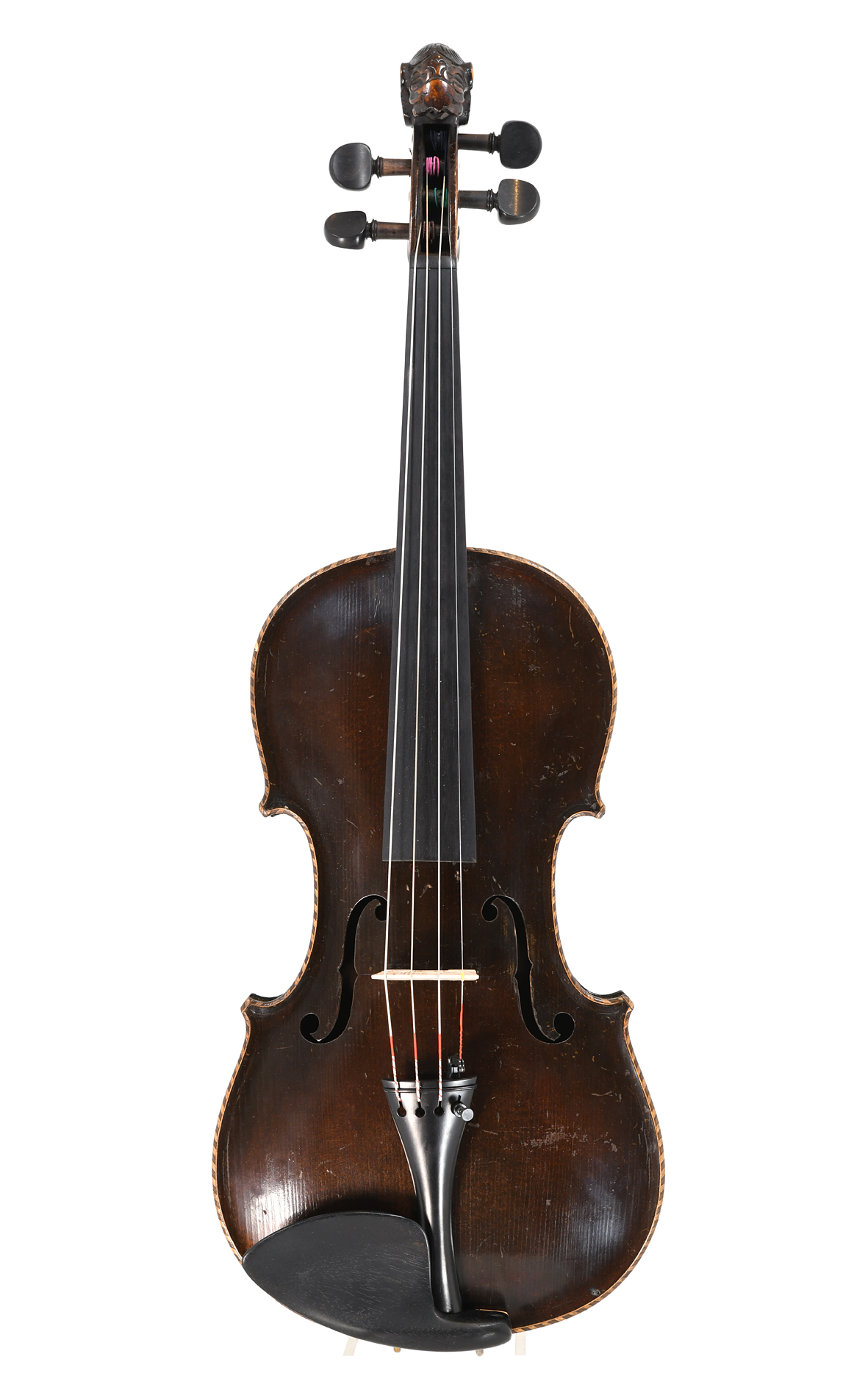 Antique lion head violin from Saxony