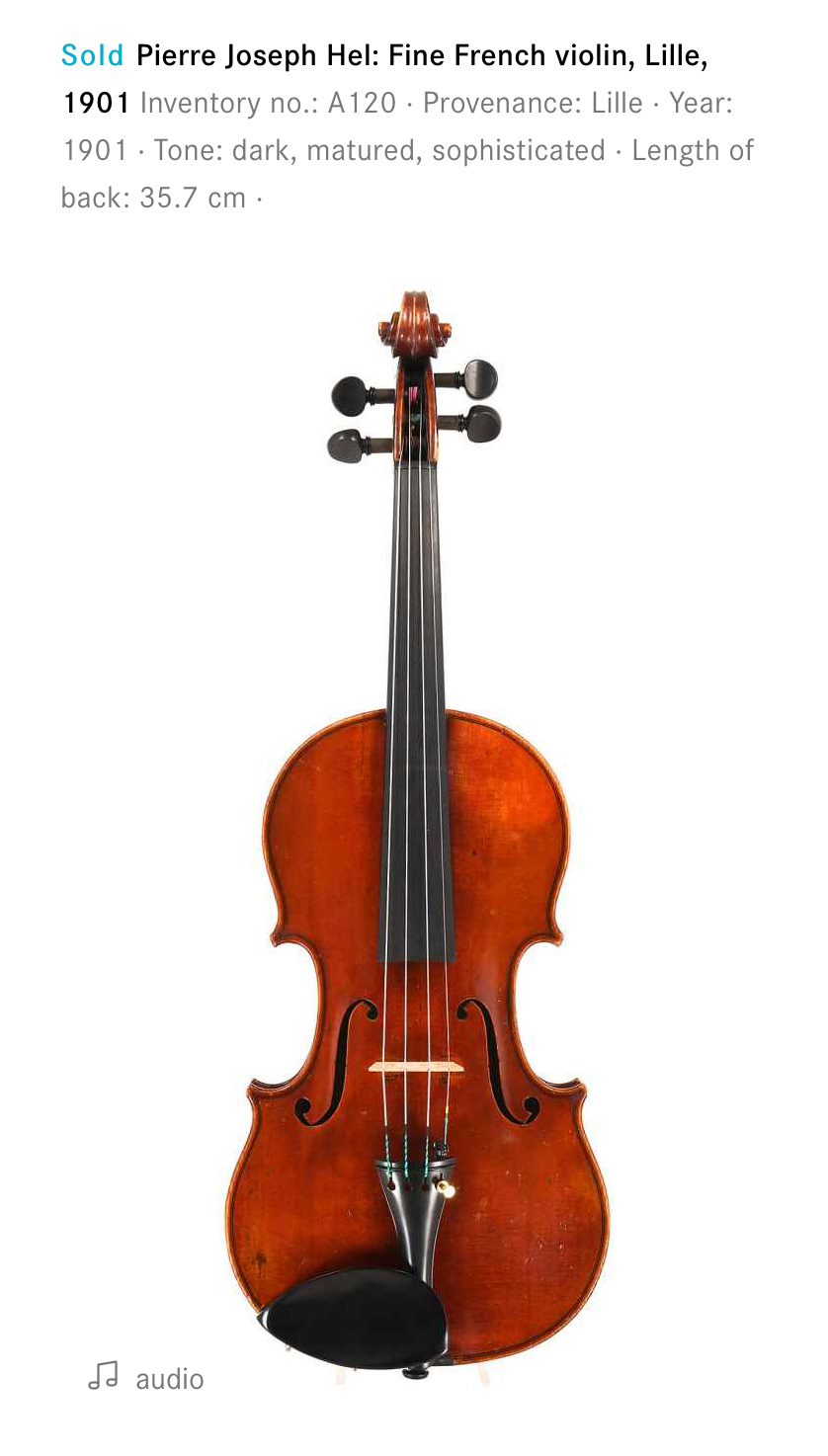 Pierre Joseph Hel violin