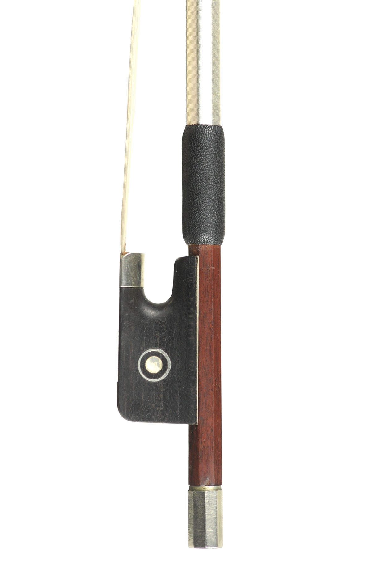 French 1/4 violin bow. Morizot Frères - frog