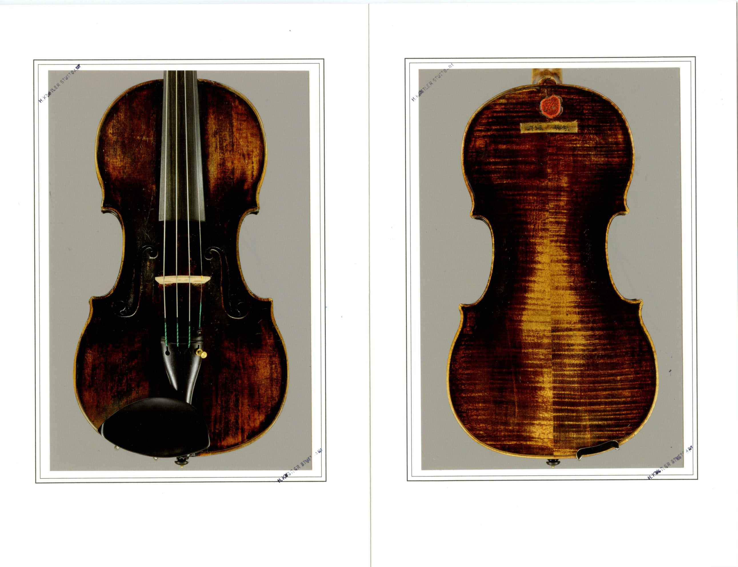 Classic Viennese violin by Johann Christoph Leidolff, 1756