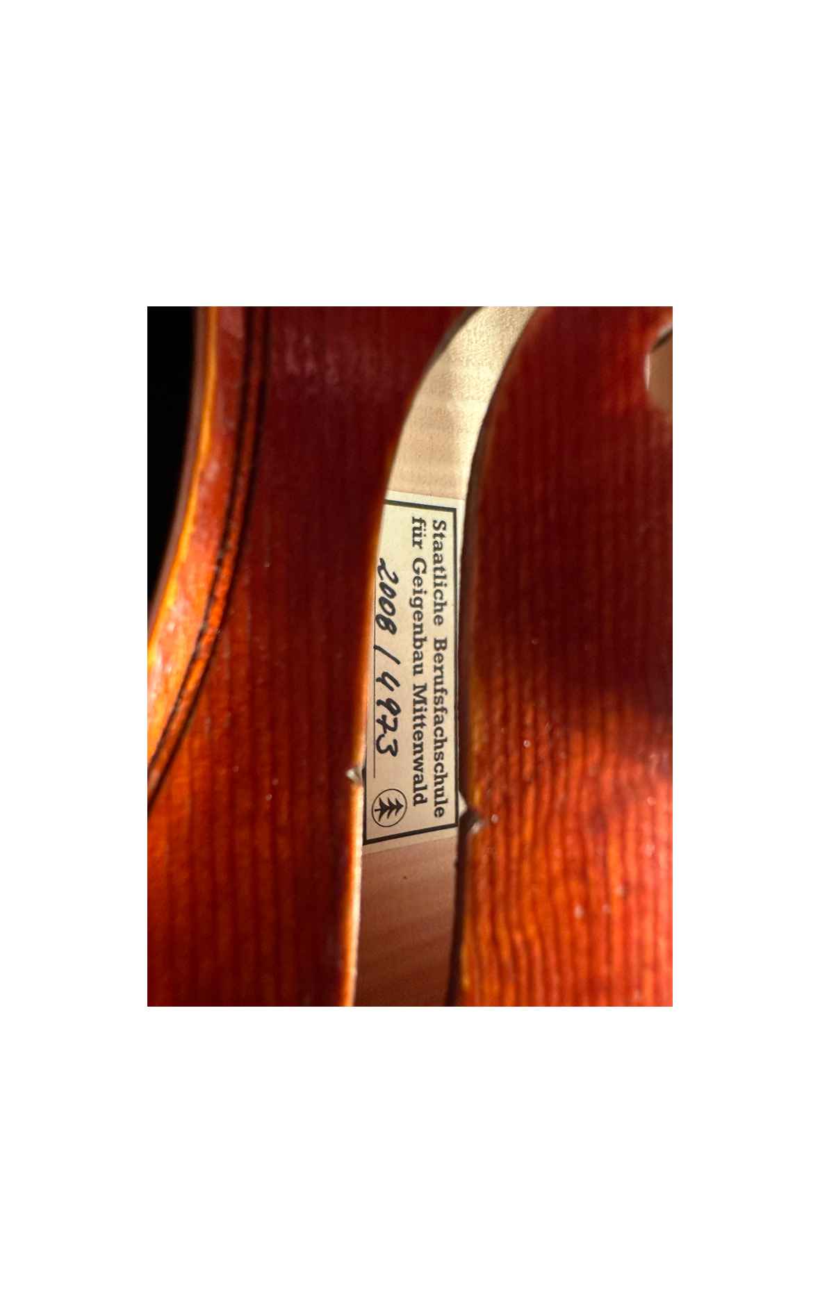 Old Mittenwald violin, Staatliche Fachschule für Geigenbau