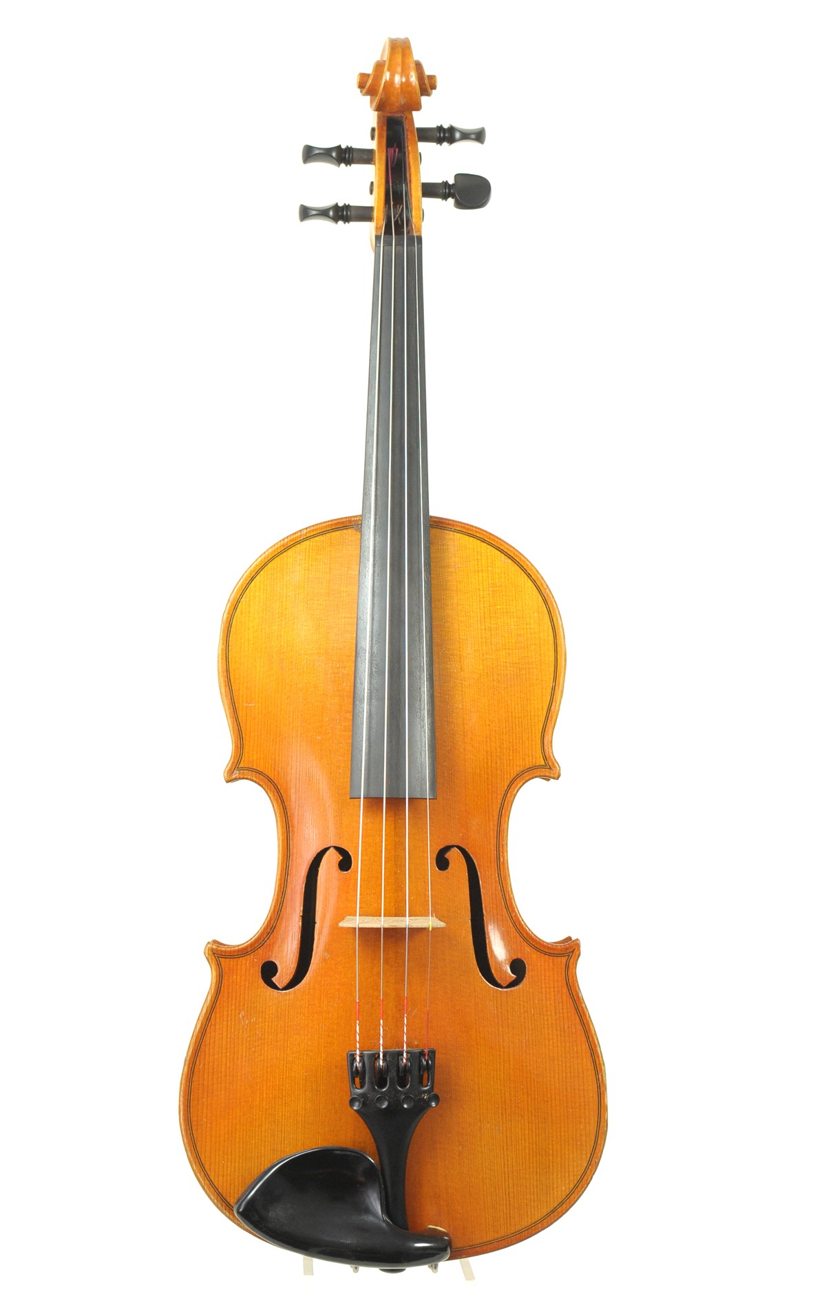 Antique Markneukirchen violin, by Schuster & Co.- top