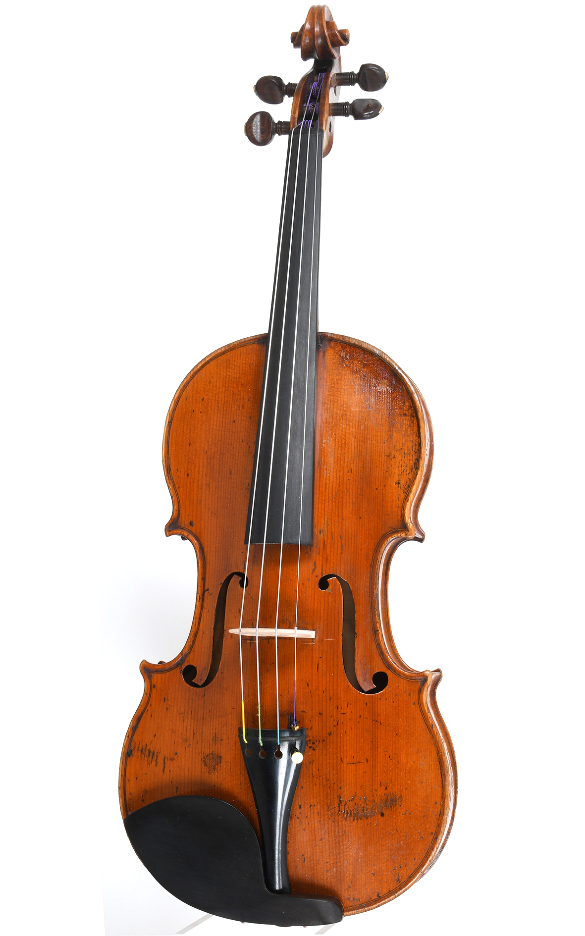 【選定分類：IV-⑥半手工品・仏蘭西】Violin Later19thCentury Work shop of A.Salvator ca1890 Antique French violin: Claude Chevrier around 1860 (Certificate J