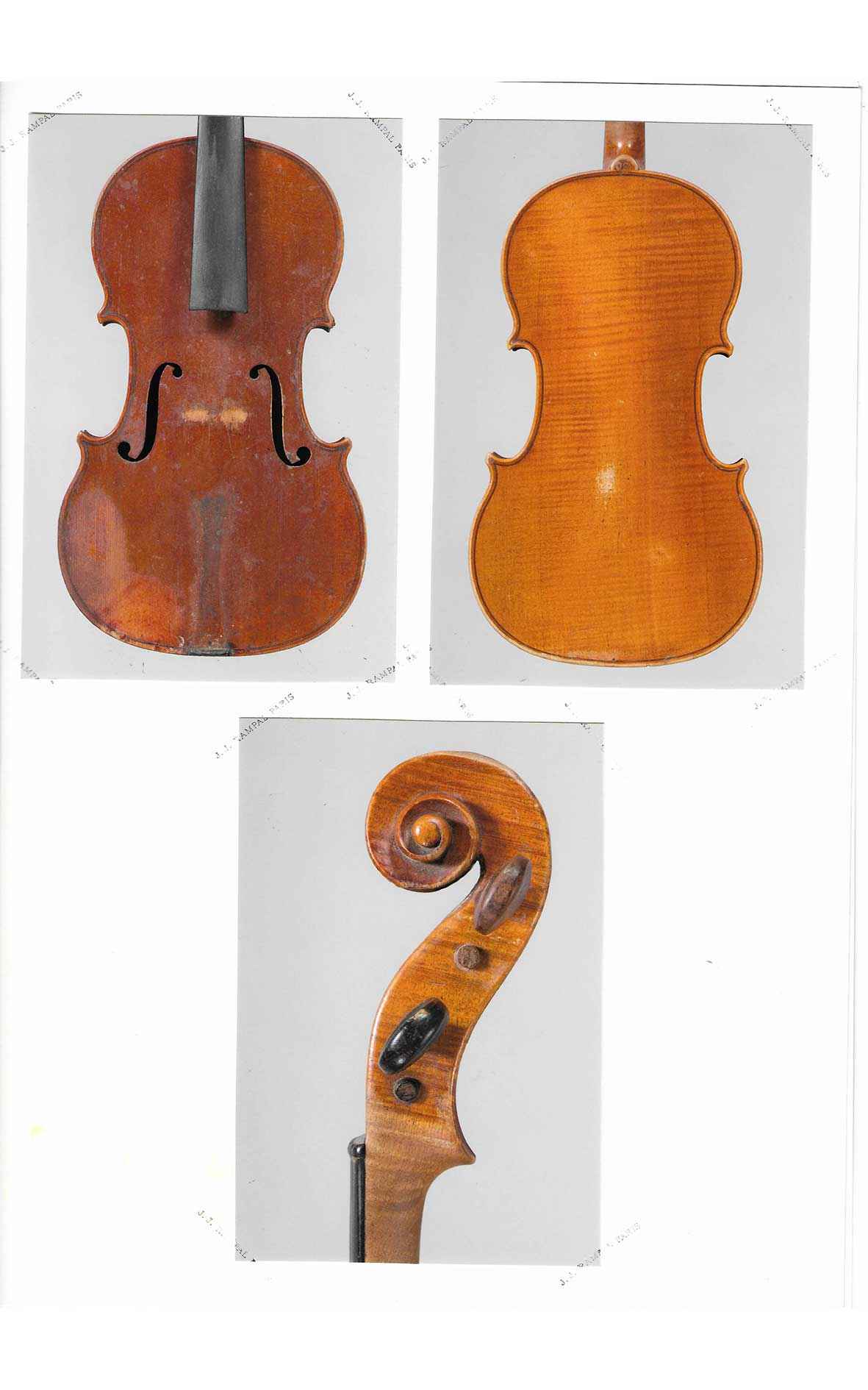 Didier Nicolas (L'Ainé), violin, signed and dated 1835Didier