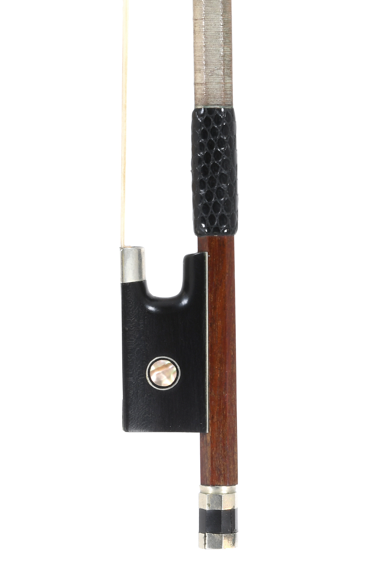Johann Wilhelm Knopf, violin bow, c.1865 (certificate by H.-K