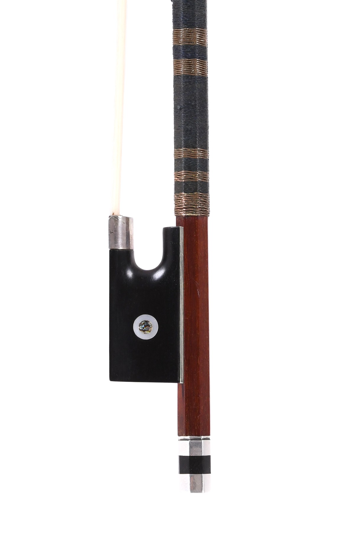 Modern, probably English violin bow, Pecatte model - frog