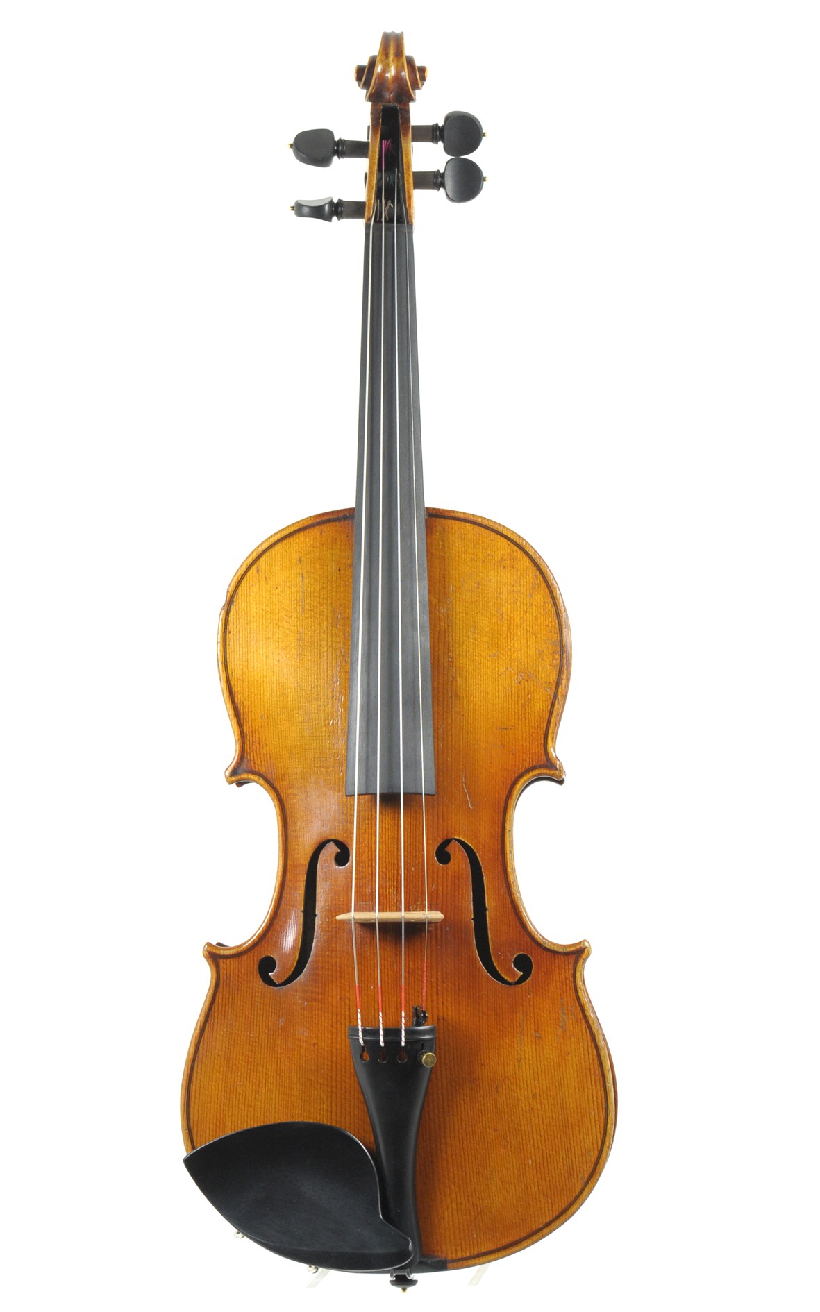 Violin with Ole Bull label, Saxony ca. 1900 - top view